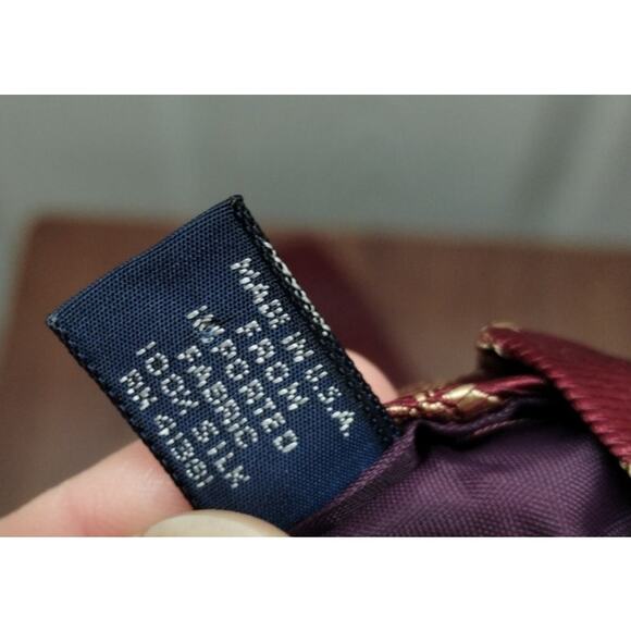 Lot of 2 Vintage Polo Ralph Lauren Red Silk Ties Paisley Geometric Prints - Picture 4 of 6